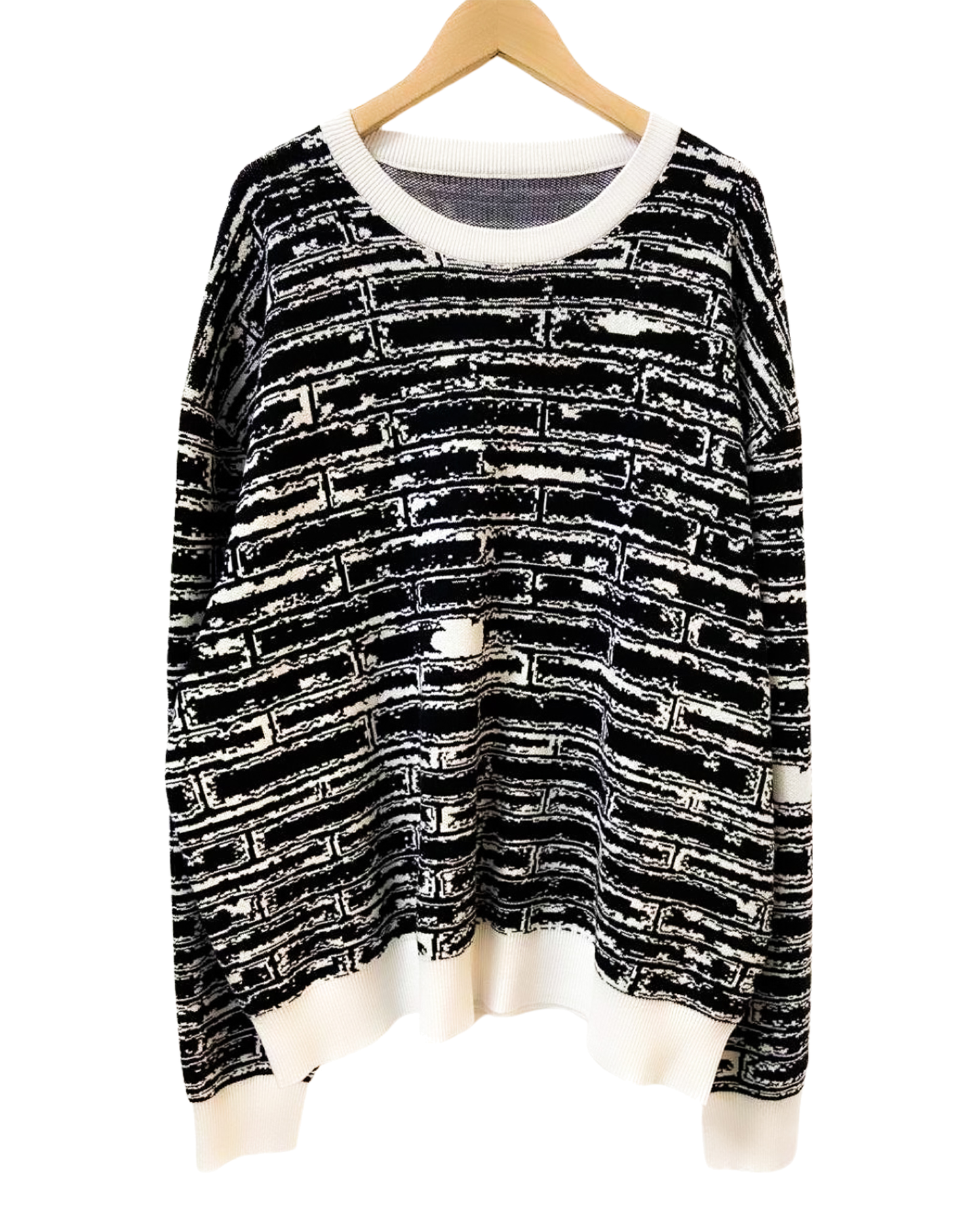 Brick Jacquard Knit Sweater