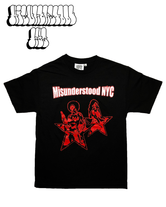 Distorted Star Red T-shirt